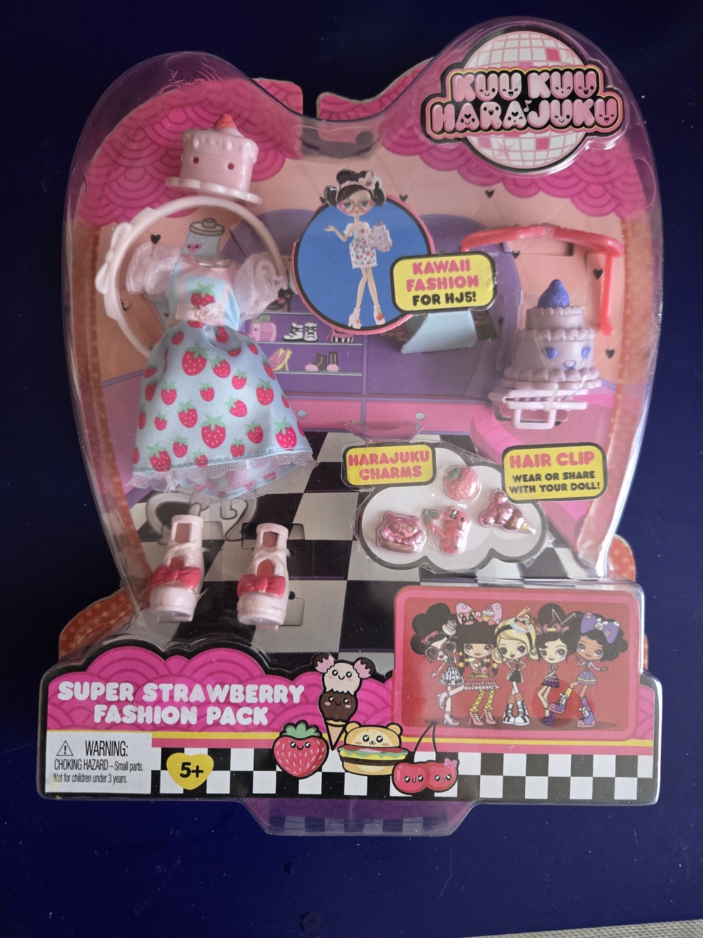 KuuKuu Harajuku Doll Accessorie: Strawberry Dress Set